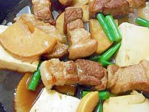 タケノコと豚肉のうま煮